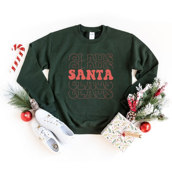 Santa Claus Stacked Graphic Sweatshirt | 4 Colors