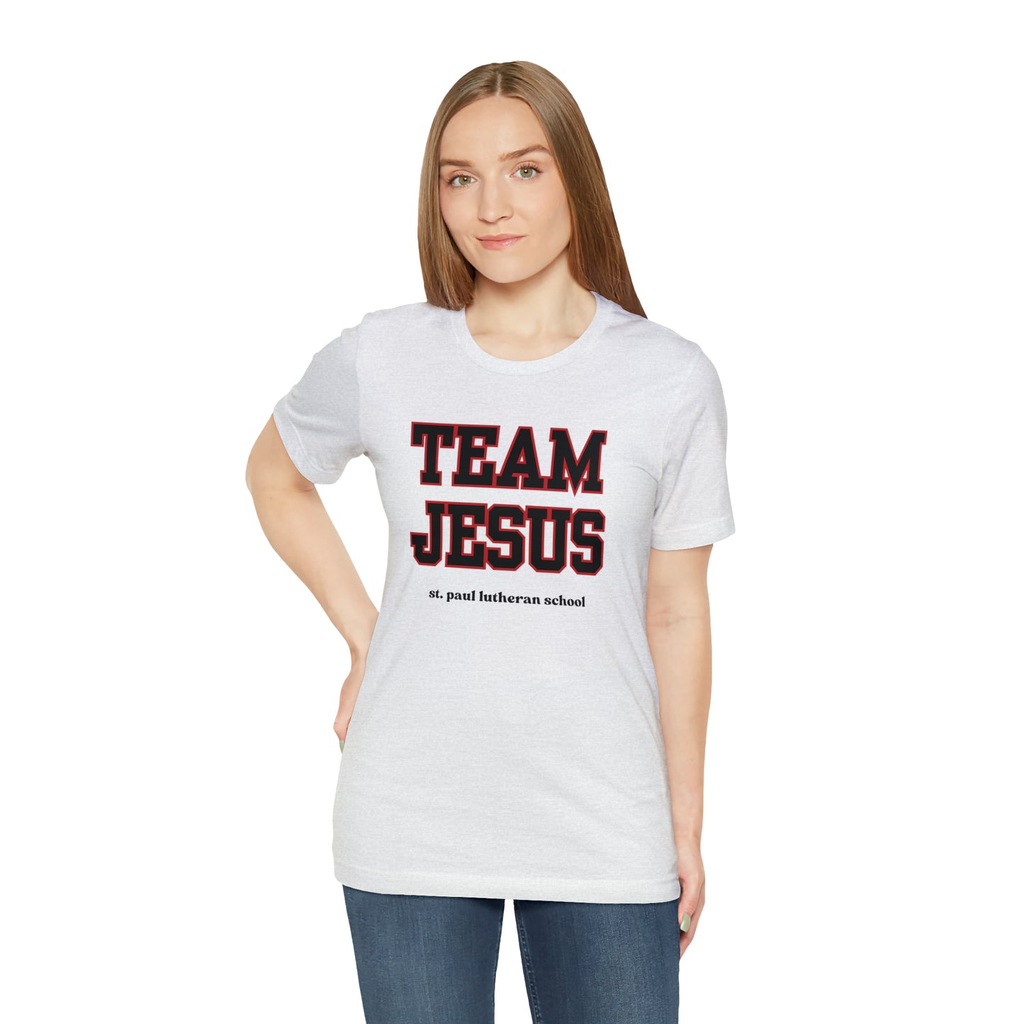 "TEAM JESUS" caps | Adult Unisex Jersey Short Sleeve Tee | 6 Colors