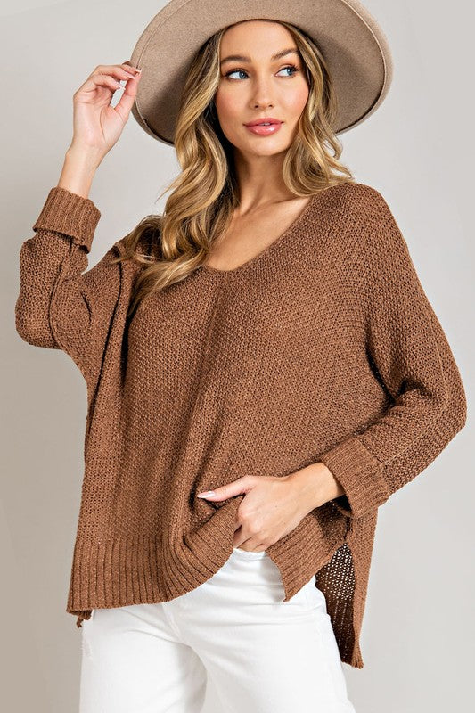 Crew Neck Knit Sweater | 4 Colors
