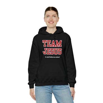 "TEAM JESUS" caps | Unisex Heavy Blend™ Hooded Sweatshirt | 6 Colors