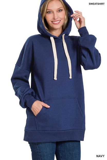 Oversized Hoodie Longline Sweatshirt | 3 Colors