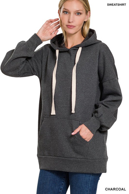 Oversized Hoodie Longline Sweatshirt | 3 Colors