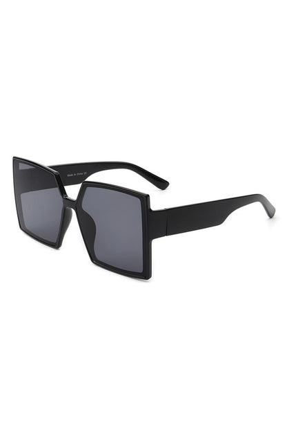 Square Flat Top Large Oversize Fashion Sunglasses