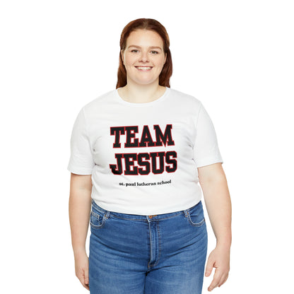 "TEAM JESUS" caps | Adult Unisex Jersey Short Sleeve Tee | 6 Colors
