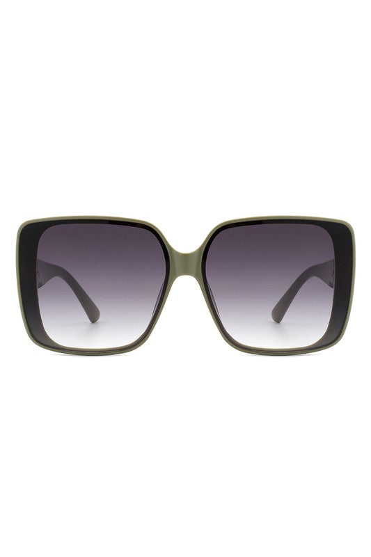 Square Retro Fashion Flat Top Women Sunglasses