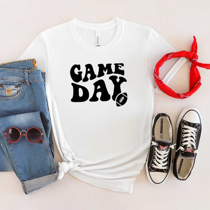 Game Day Football Short Sleeve Graphic Tee | 4 Colors