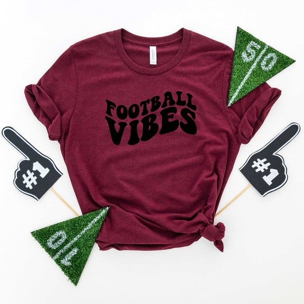Retro Football Vibes Short Sleeve Graphic Tee | 4 Colors