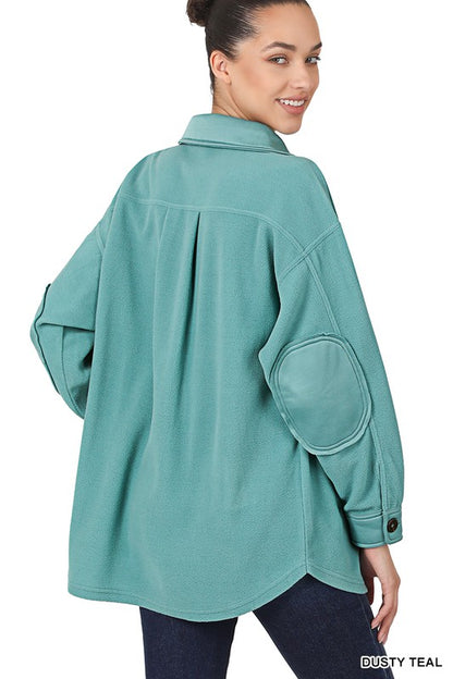 Oversized Basic Fleece Shacket | 6 Colors