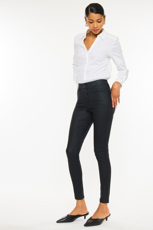 KanCan High Rise Black Ankle Skinny Jean