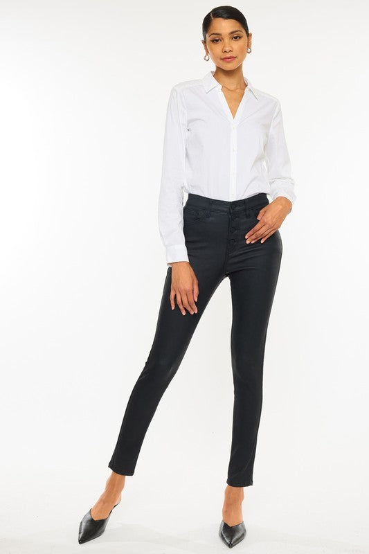 KanCan High Rise Black Ankle Skinny Jean