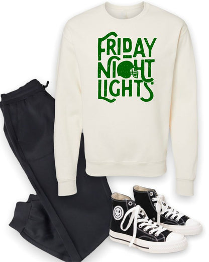 Kelly Green Friday Night Lights Crewneck Sweatshirt | 5 Colors