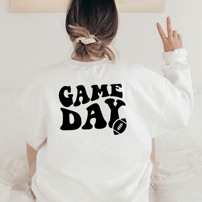 Game Day Football Front & Back Sweatshirt | 4 Colors