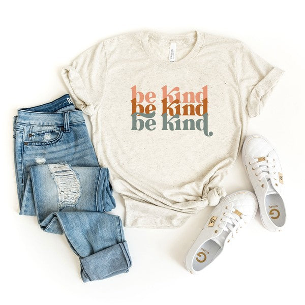 Be Kind Boho Short Sleeve Graphic Tee | 4 Colors