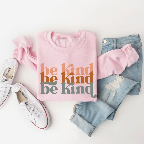 Be Kind Boho Graphic Sweatshirt | 4 Colors