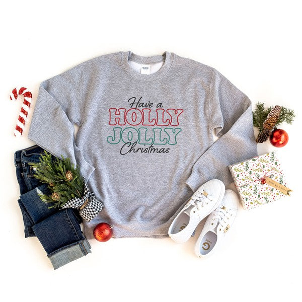 Have A Holly Jolly Christmas Graphic Sweatshirt | 3 Colors