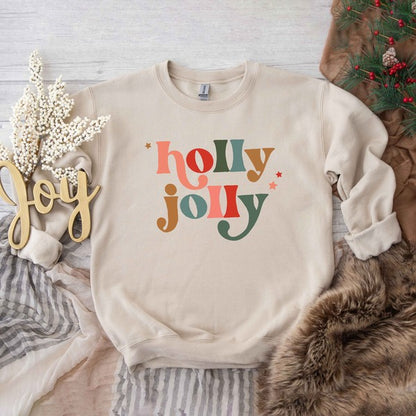 Holly Jolly Stars Graphic Sweatshirt | 4 Colors