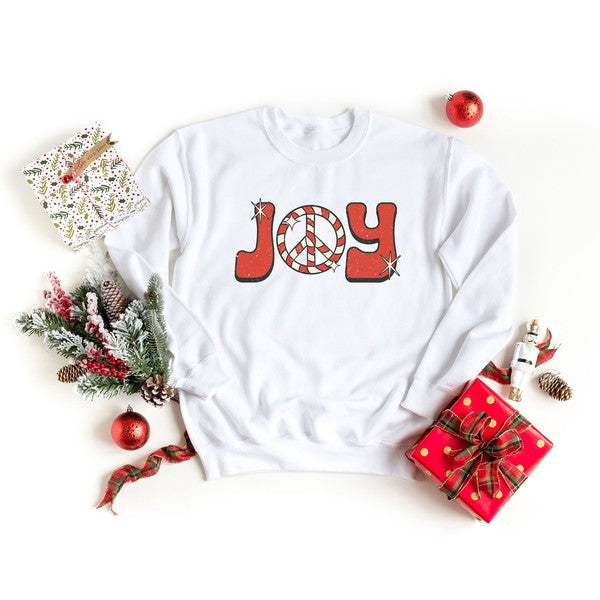Joy Peace Sign Graphic Sweatshirt | 4 Colors