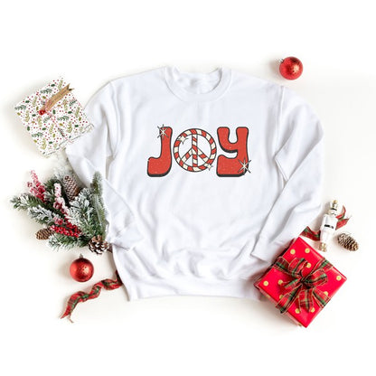 Joy Peace Sign Graphic Sweatshirt | 4 Colors