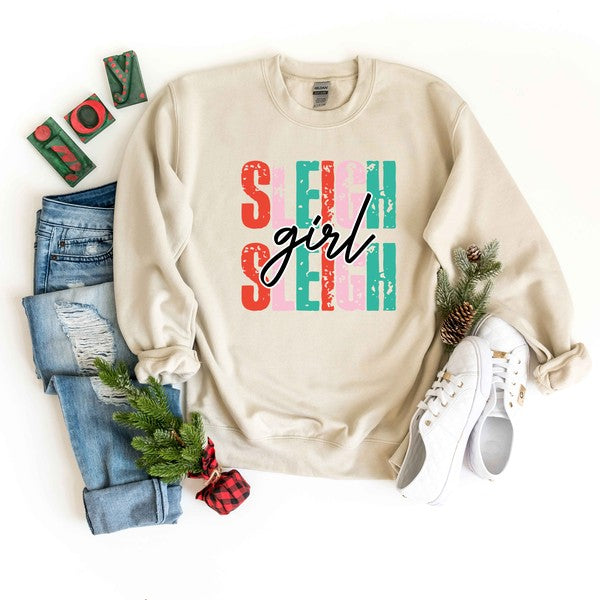 Sleigh Girl Graphic Sweatshirt | 3 Colors
