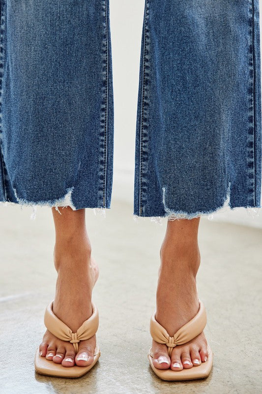 KanCan High Rise Slim Wide Leg Jeans