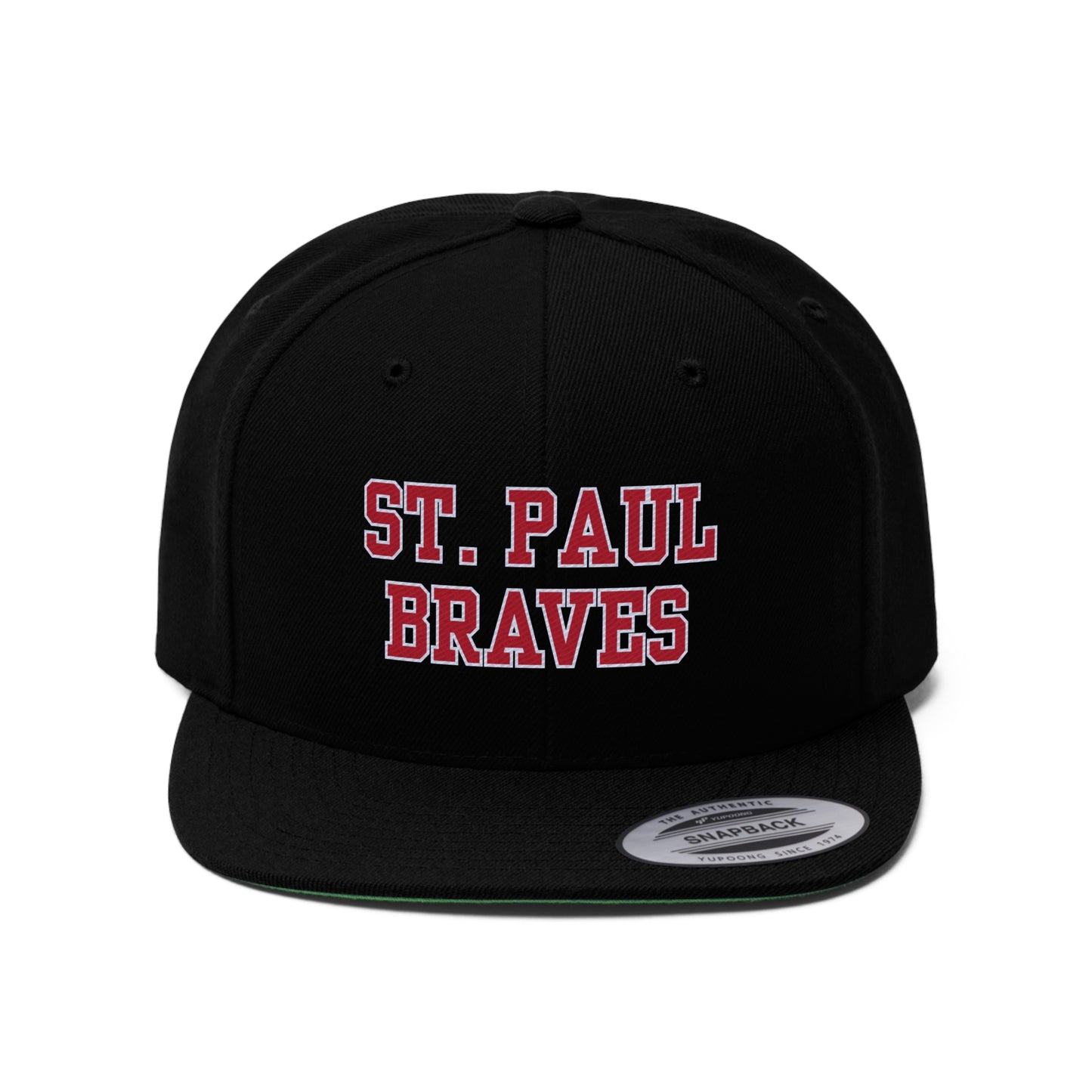 "ST PAUL BRAVES" caps | Unisex Flat Bill Hat | 2 Colors
