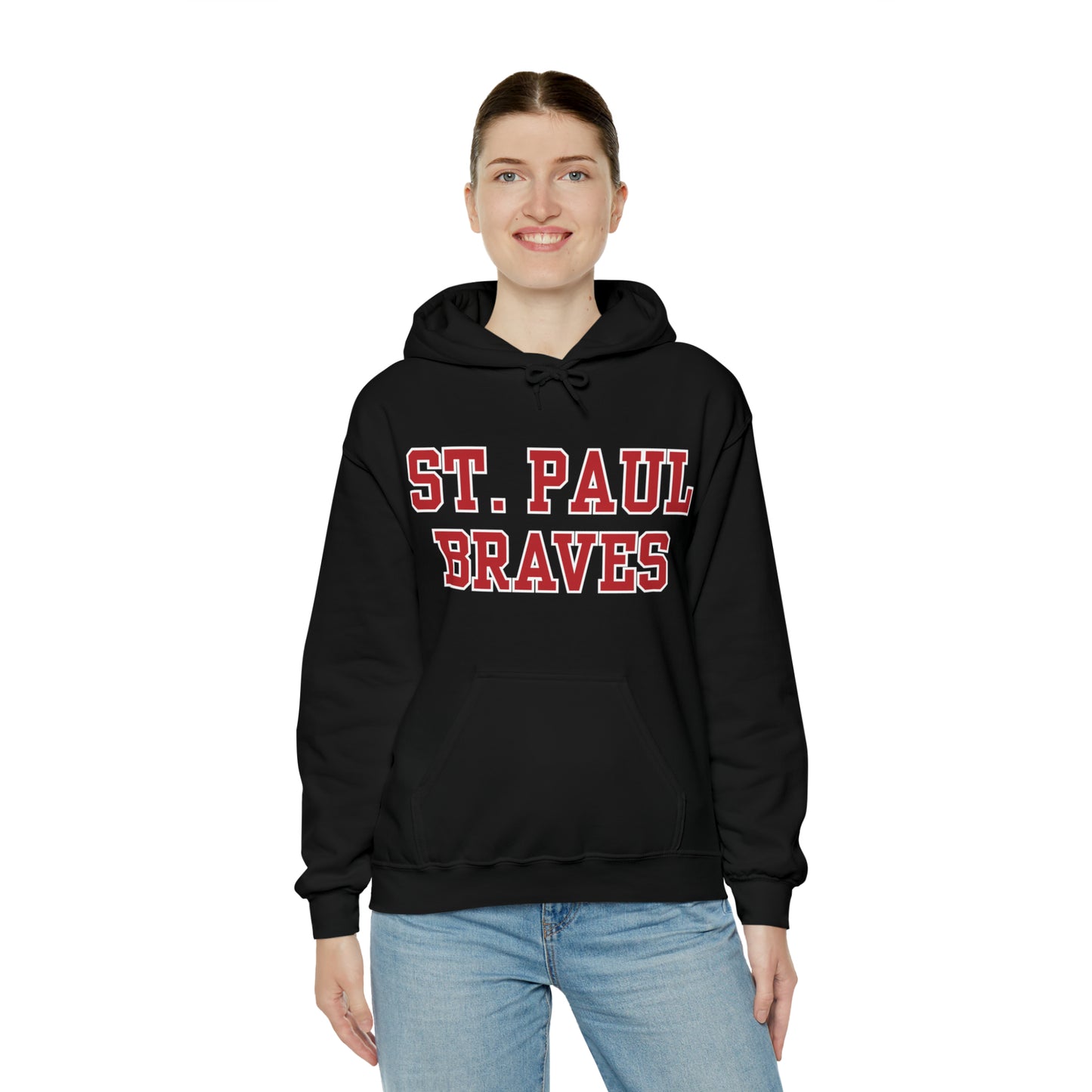 "ST PAUL BRAVES" caps | Unisex Heavy Blend™ Hooded Sweatshirt | 6 Colors