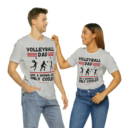"volleyball dad" | Adult Unisex Jersey Short Sleeve Tee | 4 Colors