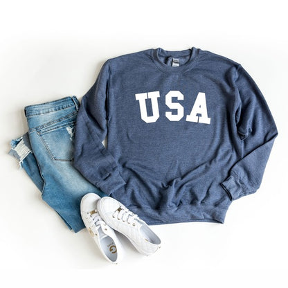 USA Bold Graphic Sweatshirt | 5 Colors