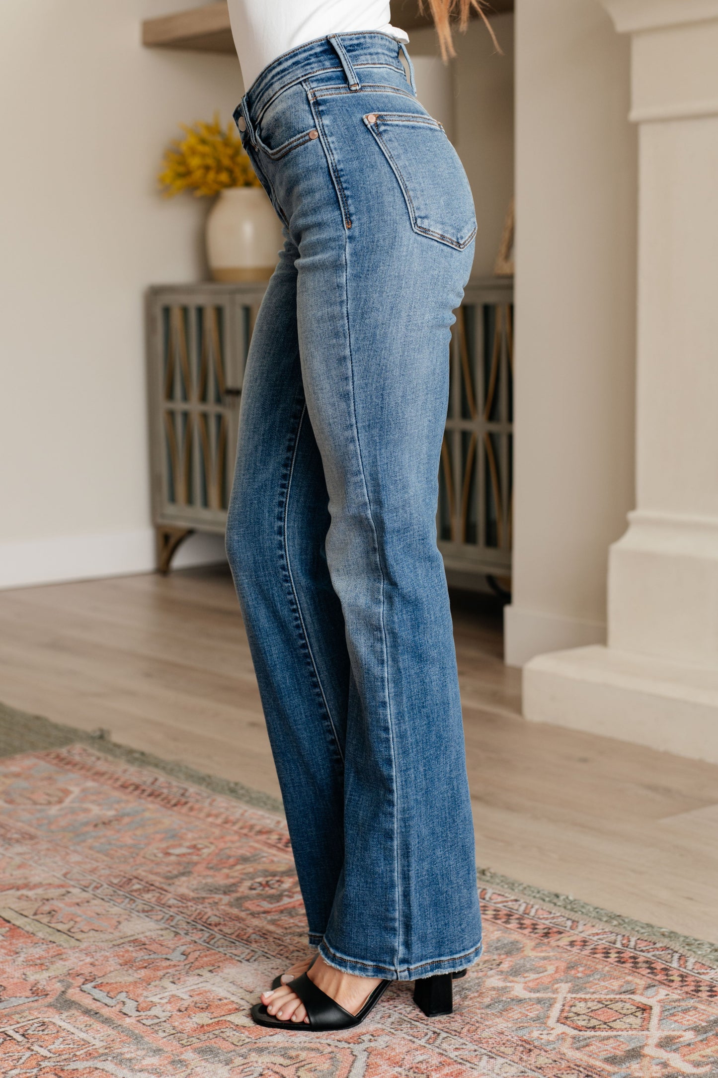 Genevieve Mid Rise Vintage Bootcut Jeans | Judy Blue