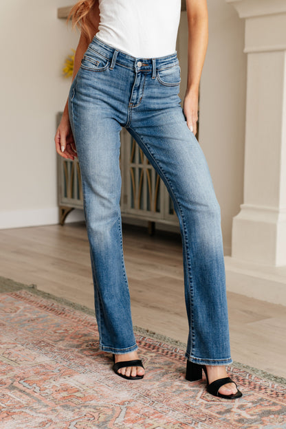 Genevieve Mid Rise Vintage Bootcut Jeans | Judy Blue