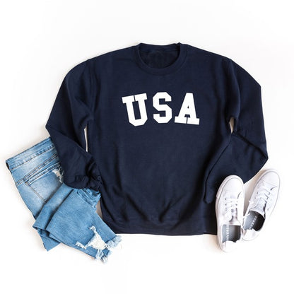 USA Bold Graphic Sweatshirt | 5 Colors
