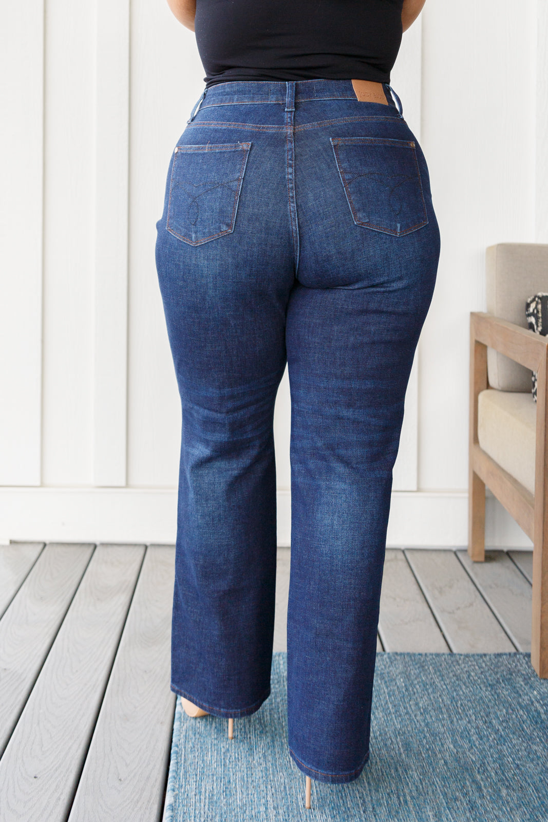 Arlo High Rise Button-Fly Straight Jeans | Judy Blue