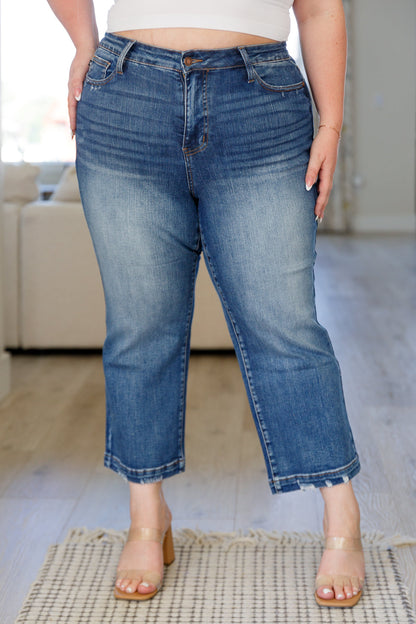 Betty High Rise Vintage Wash Wide Leg Crop Jeans | 15 sizes