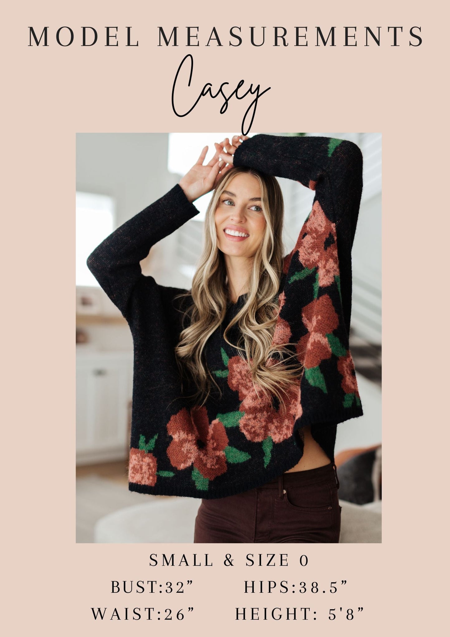 Indeed You Do Long Sleeve V-Neck Top in Mellow Rose