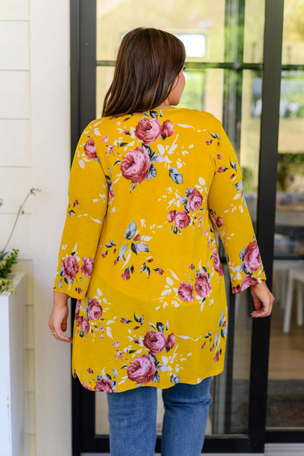 Grow As You Go Floral Cardigan in Mimosa