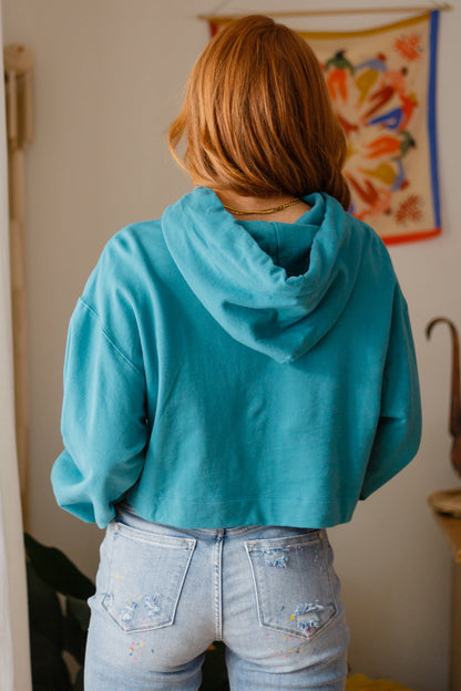 Hanging Out Hoodie in Moonstone Blue