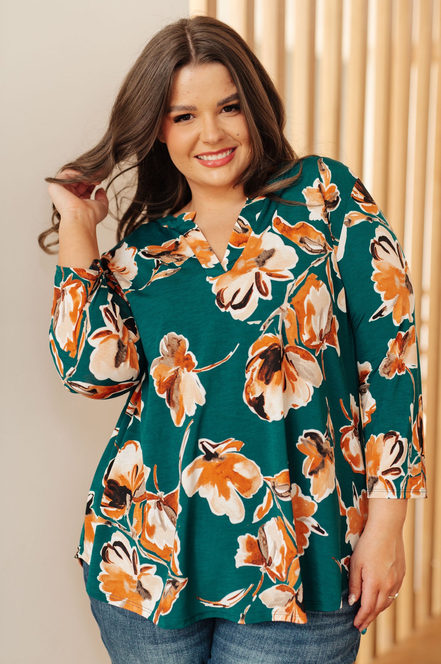 I Think Different Top in Bayou Floral