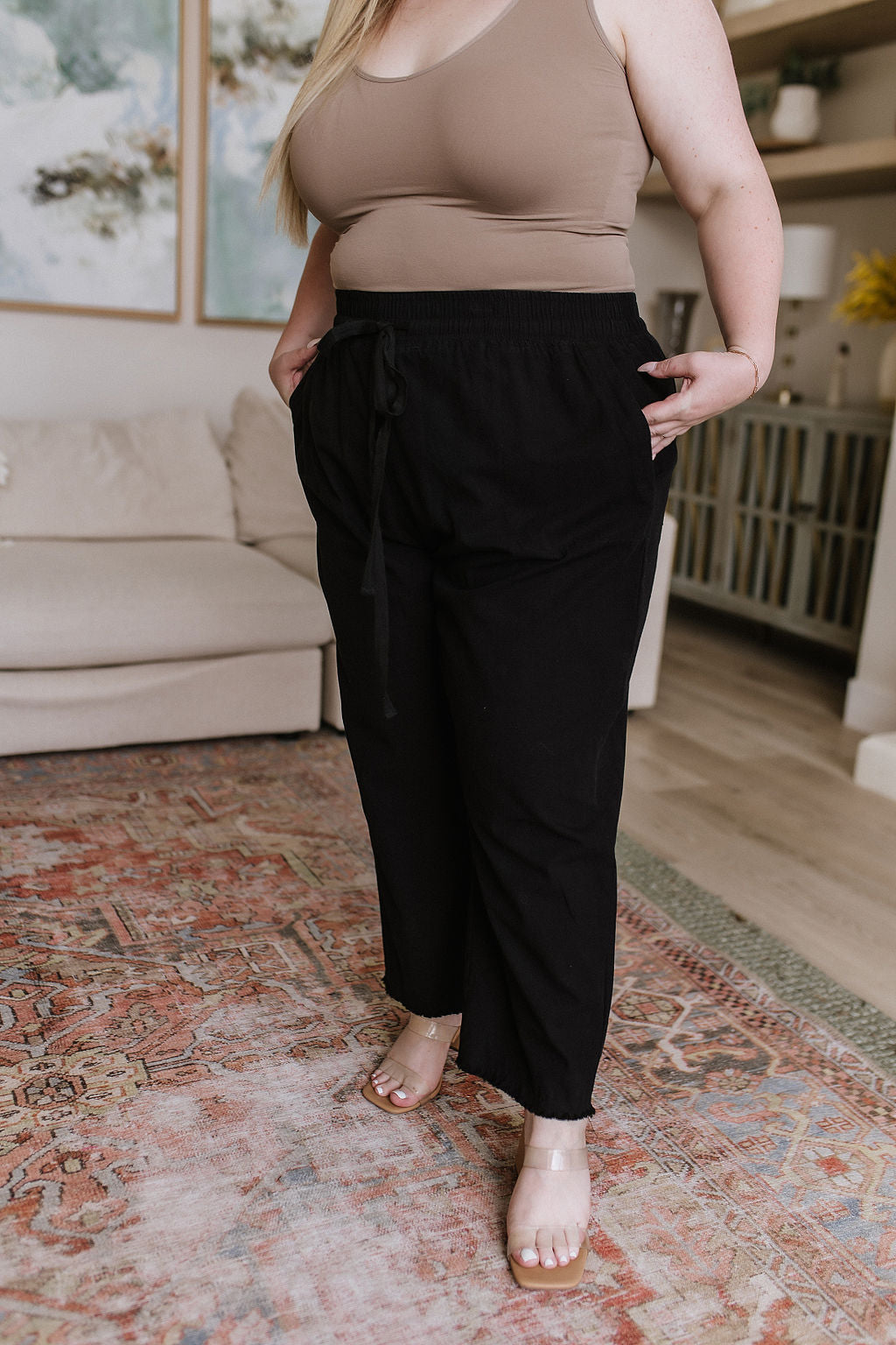 Love Me Dearly High Waisted Pants in Black | 7 Sizes