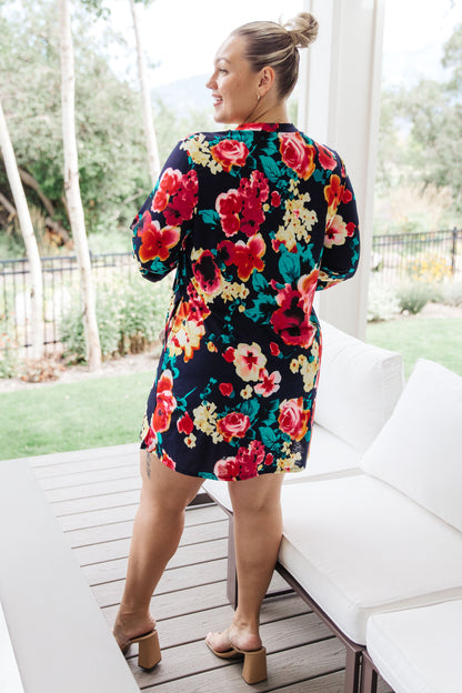 Moonlit Garden Floral Midi Dress | 6 sizes