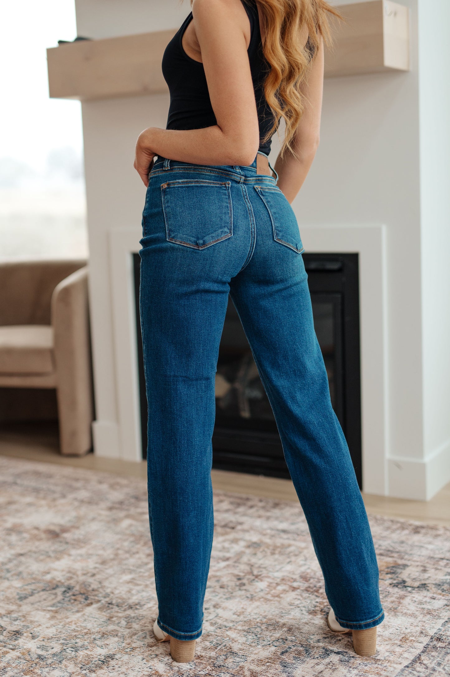 Pippa High Rise Button Fly Dad Jeans | Judy Blue