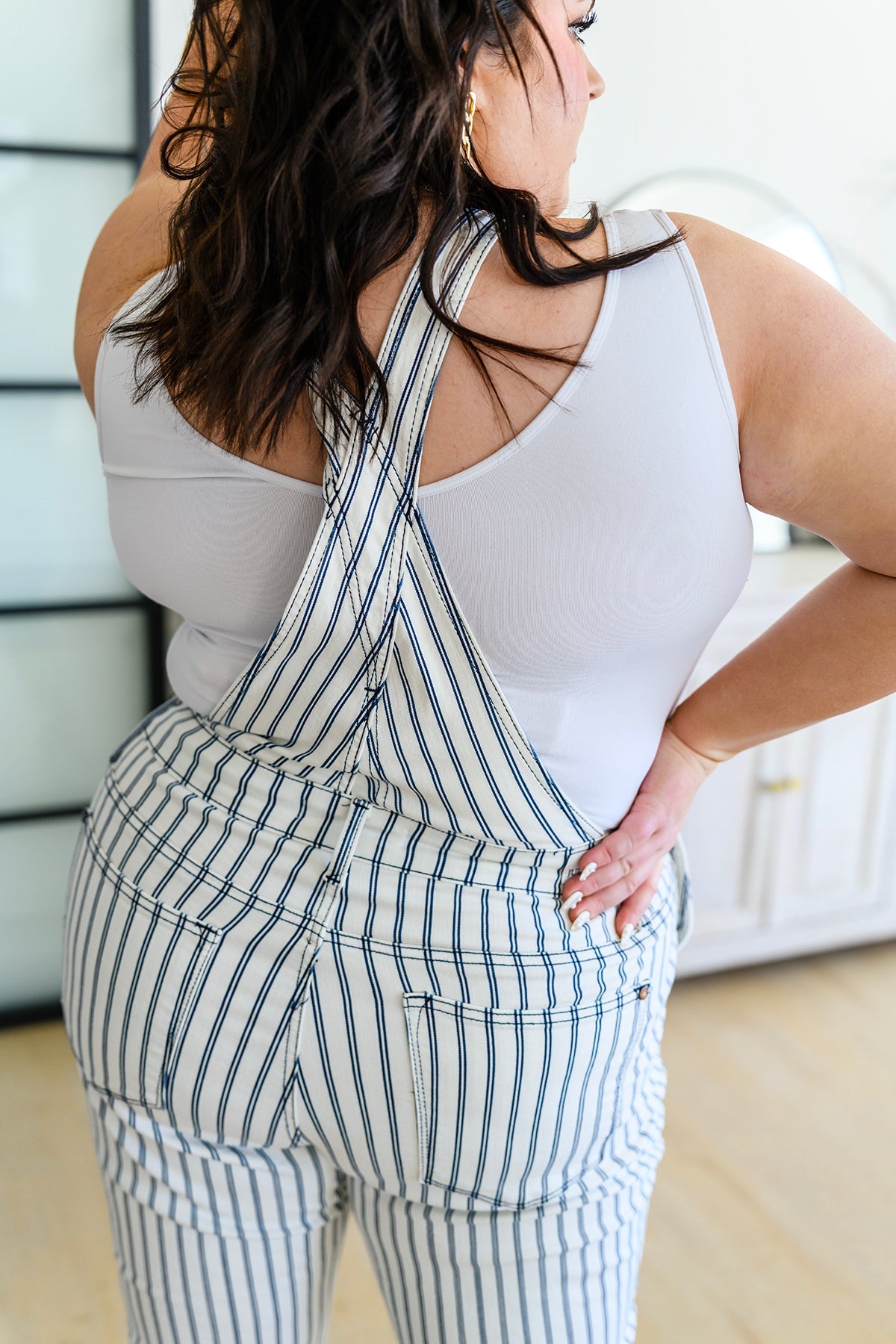 Railroad Stripe Overalls | Judy Blue