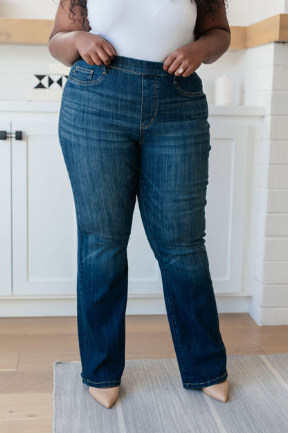 Ricki High Rise Pull On Slim Bootcut Jeans | Judy Blue