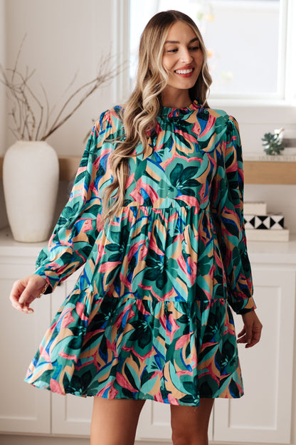Thrill of it All Floral Dress in Keppel