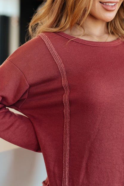 Why Don't You Pullover in Holly Berry Red