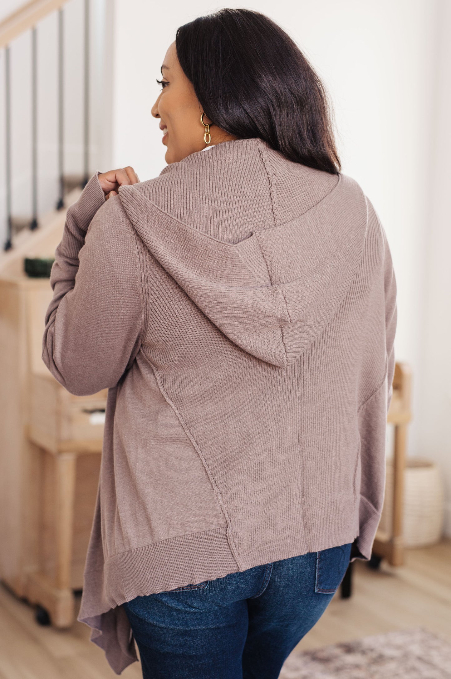 You've Got Options Cardigan in Rosy Brown