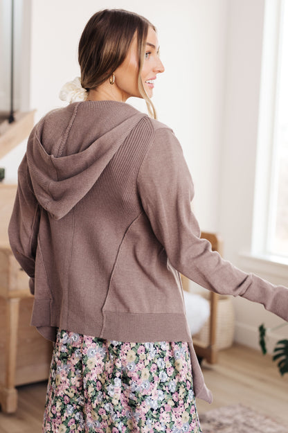 You've Got Options Cardigan in Rosy Brown