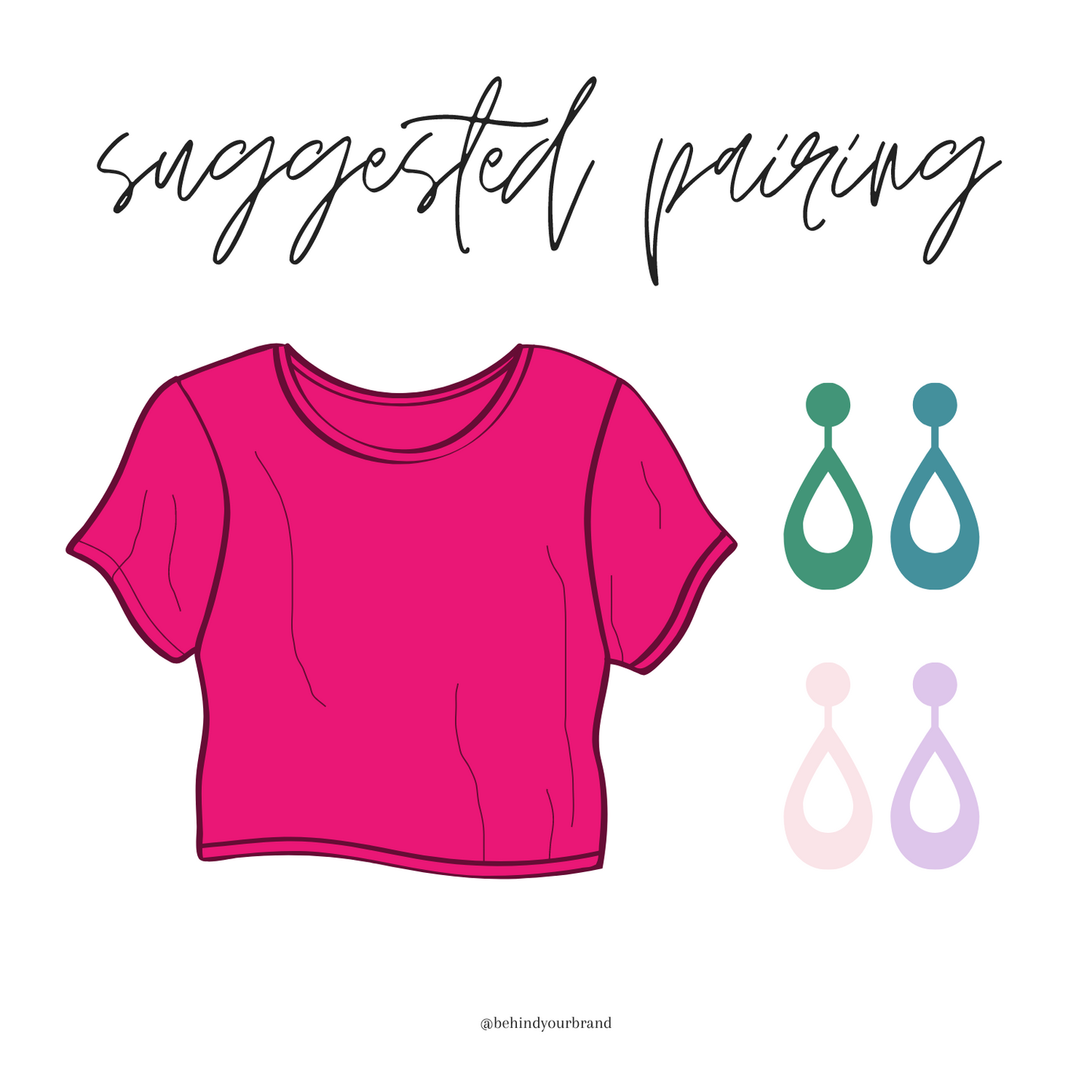 Hot Pink Comfy Short Sleeve Knit Dress | 5 sizes