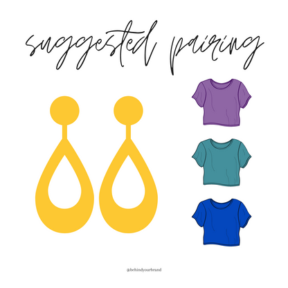 Thani Fringe | Mustard Earrings
